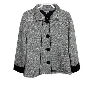 Habitat Herringbone Quilted Asymmetrical Jacket Coat